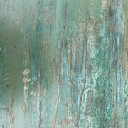 Indian coffee table in green lacquered teak