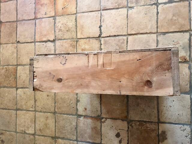 Antique wooden craft shelf