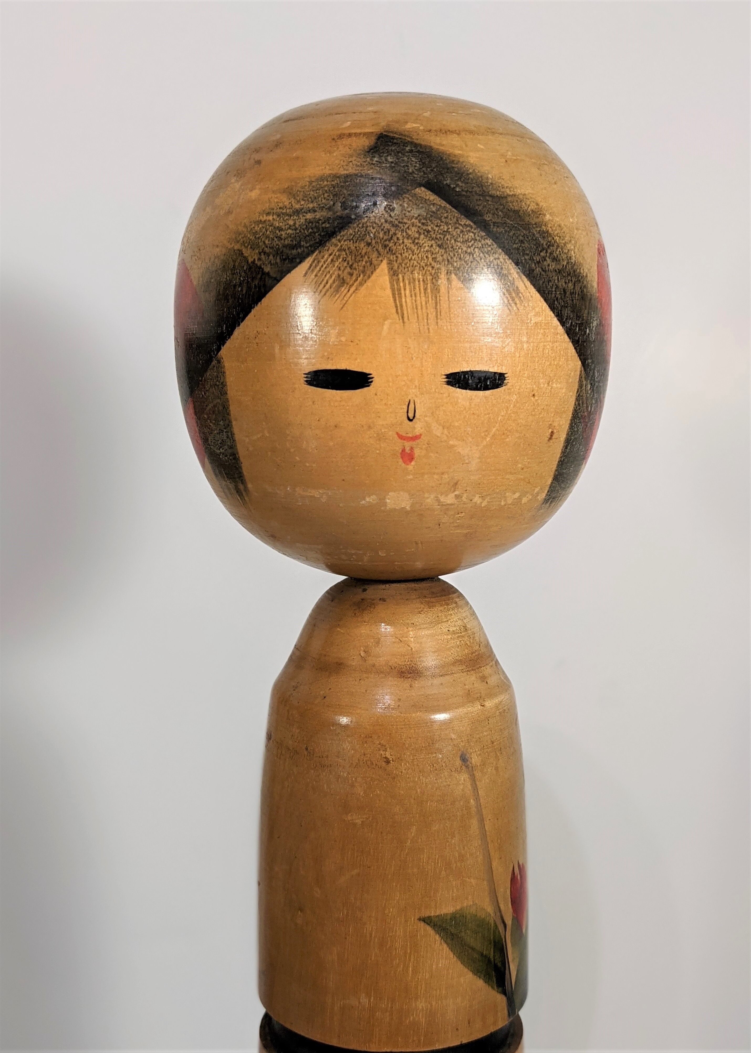 Kokeshi doll by Mrs. Sato Kozon vintage Japan 1960-70