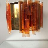 Claus Bolby brass plexiglas ceiling light