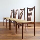 Suite of 4 Scandinavian dining chairs 1960s