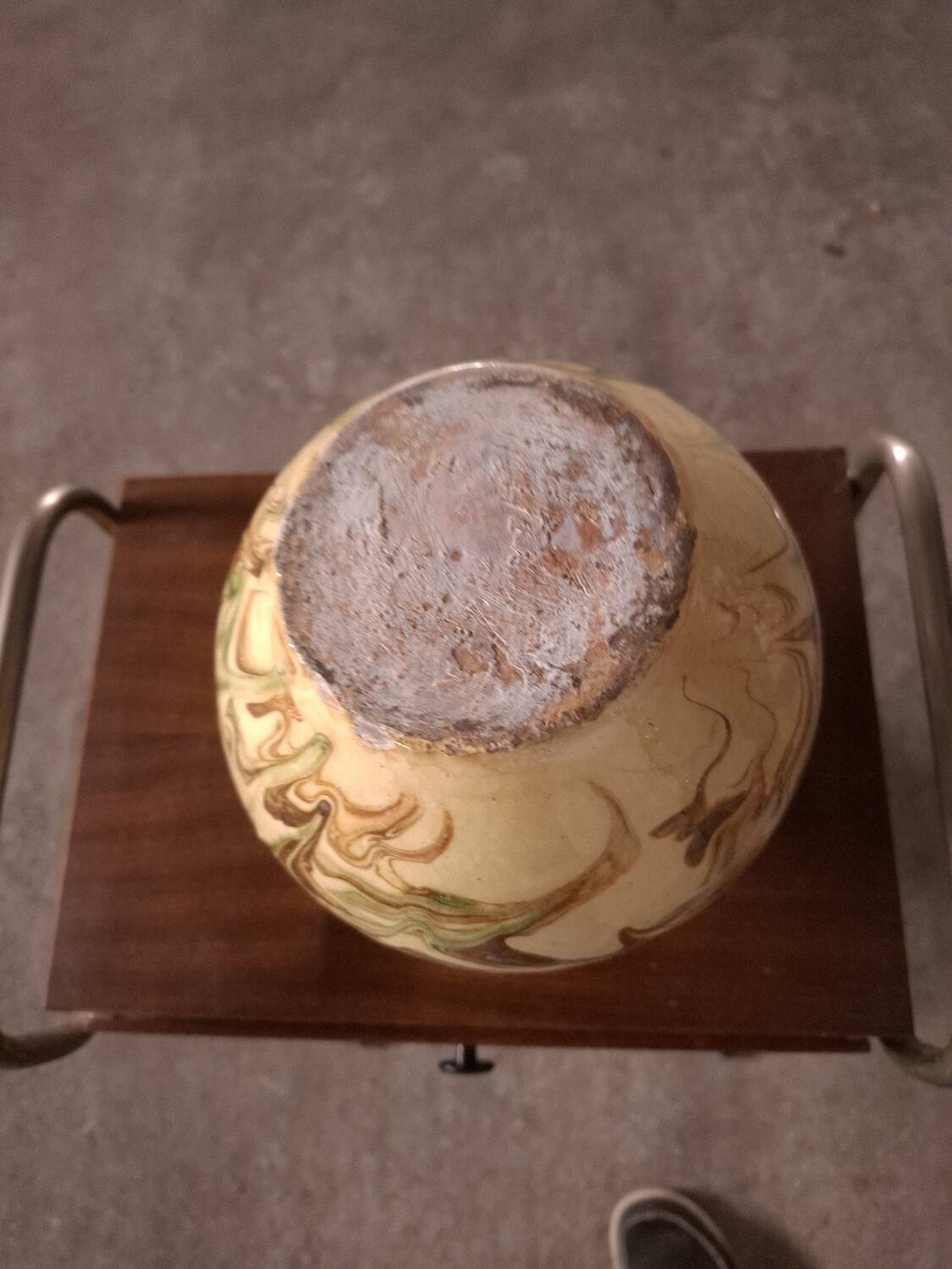 Southwest grease pot, jasper