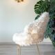 Ivory white fur armchair, 1970