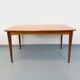 Rectangular dining table in vintage Scandinavian style from the 50s and 60s, made of teak.