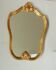 Antique shell mirror, gilded, Louis XV style