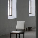 Set of 6 Swedish Grace dining chairs in birch with new upholstery, 1920s.