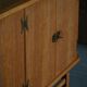 Oak and brass buffet by Henning Kjærnulf, Mid-century modern Danish, 1960s.