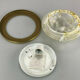 70s Peill & Putzler Plafoniere ceiling lamp glass space design lamp 70s