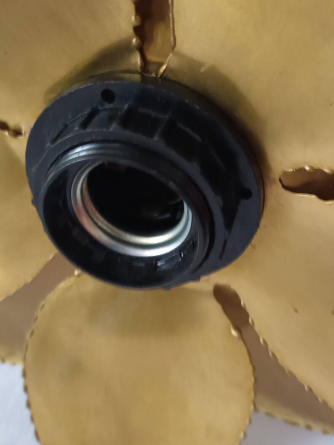 Brass flower wall sconce