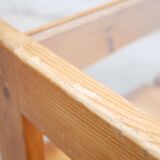 Table basse vintage en pin