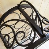 Vintage wrought iron bottle holder