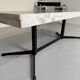 Old mosaic stone coffee table from the 70s with vintage metal legs