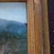 Ancienne peinture pastel sur papier signée paysage Bartalini avec cadre