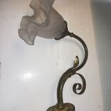Applique ancienne verre et laiton