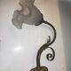 Old wall lamp glass and brass