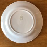 8 flat plates in antique earthenware