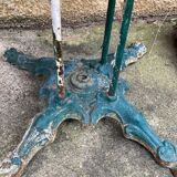 Old wrought iron garden table