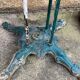 Old wrought iron garden table