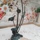 Art Nouveau style candle holder couple of birds