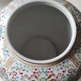 Vase with handcrafted Asian style porcelain lid