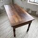 Table de ferme ou table de drapier noyer massif 1900