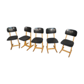 Set de 5 chaises Casala adulte années 60