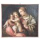 Antique Religious Oil Painting On Canvas, Italy, 18th Century