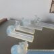 9 doors art deco knives in opalescent glass, bestiary.