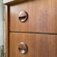 Modernist teak secretary desk, 1950s