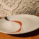 Large flat round plate design 70s Winterling Marktleuthen Bavaria