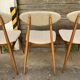 (Lot) Suite de 5 Chaises Pied Compas Restaurées