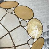 Mother-of-pearl and brass lampshade