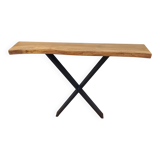 Solid wood console