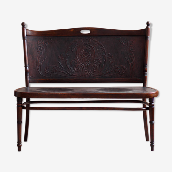 Antique Bentwood Bench