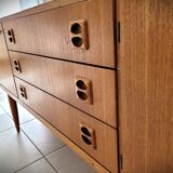 Scandinavian design teak row