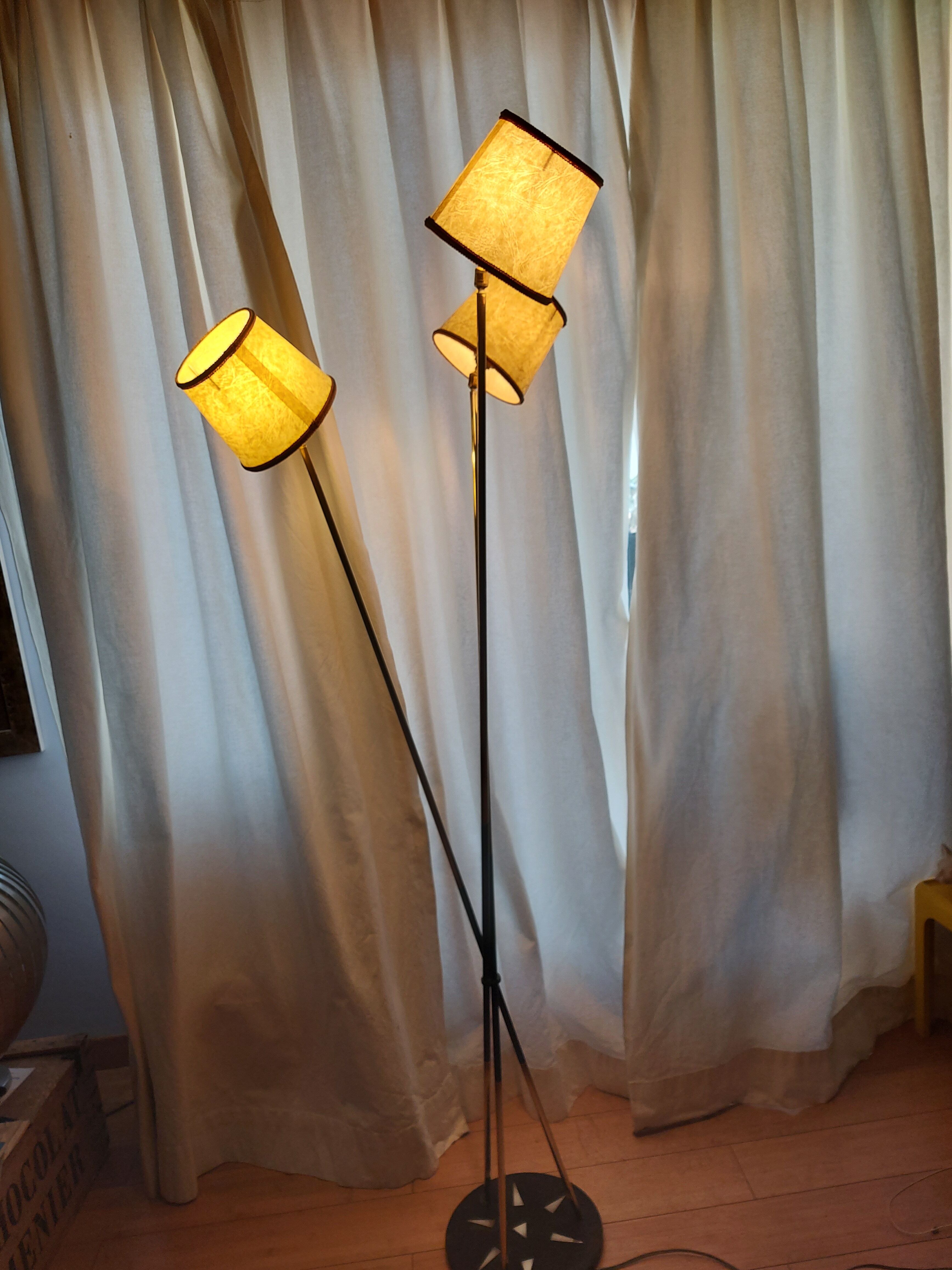 Arlus 3-Light Brass Designer Floor Lamp