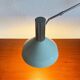 Mid-century minimalist Swiss table lamp with a clamp by Rosemarie and Rico Baltensweiler for Baltensweiler, 1950s.