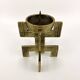 Brutalist candlestick • Austria • Brass • 1970