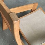 Vintage lounge chair set in Swedish beech by Yngve Ekström for Swedese, 1970s.