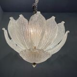 Venetian murano glass flush mount, 1980s