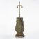 Billy Haines style table lamp in patinated bronze "verdigris" 1960s