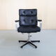 Office chair in leather by Karl Erik Ekselius for Joc Sweden 1970s