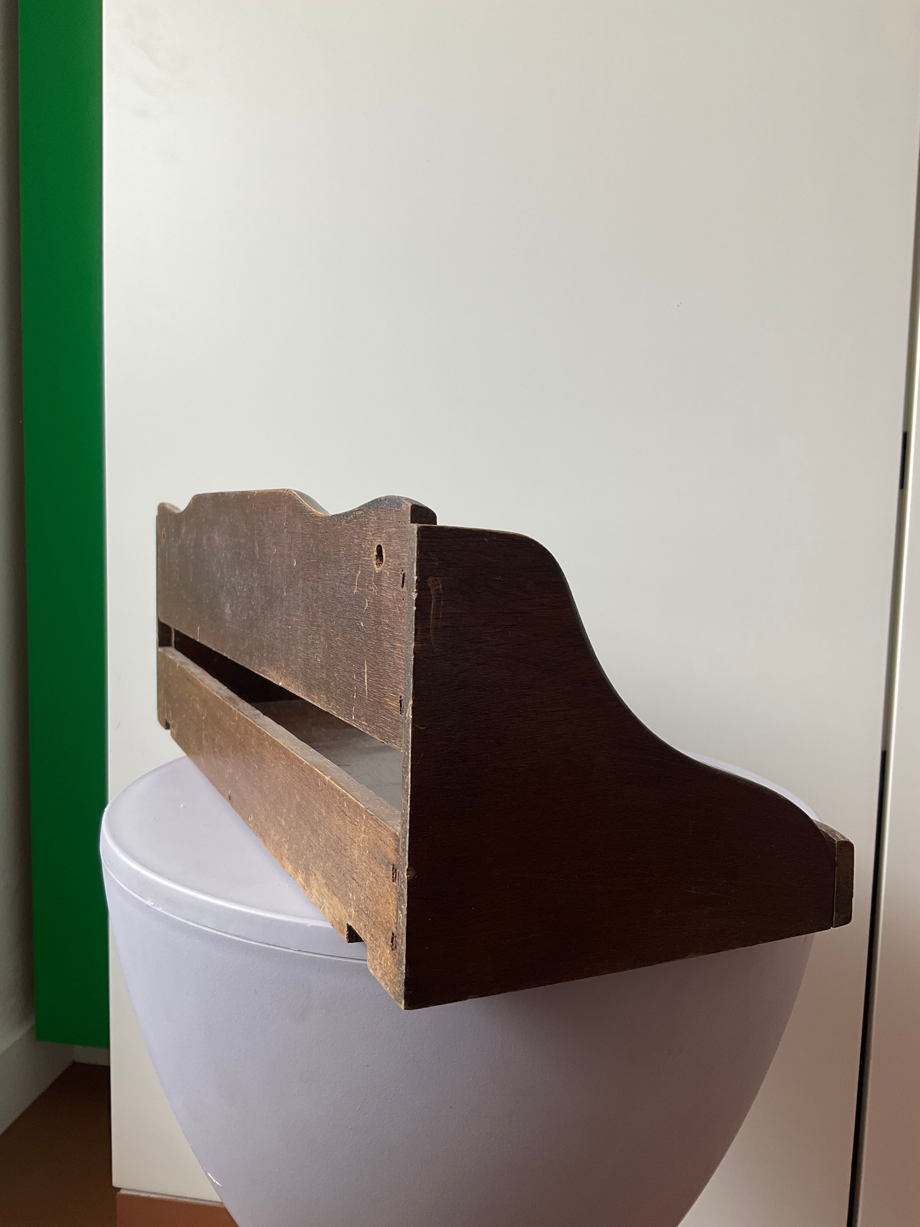 Old wooden shelf