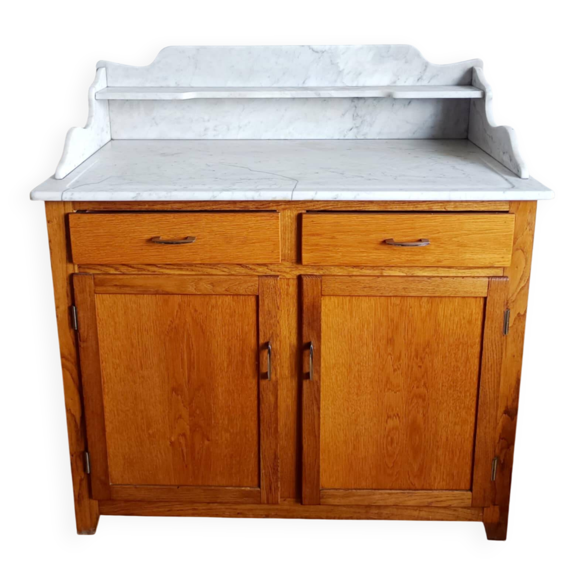 Art Deco marble bathroom cabinet