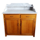 Art Deco marble bathroom cabinet