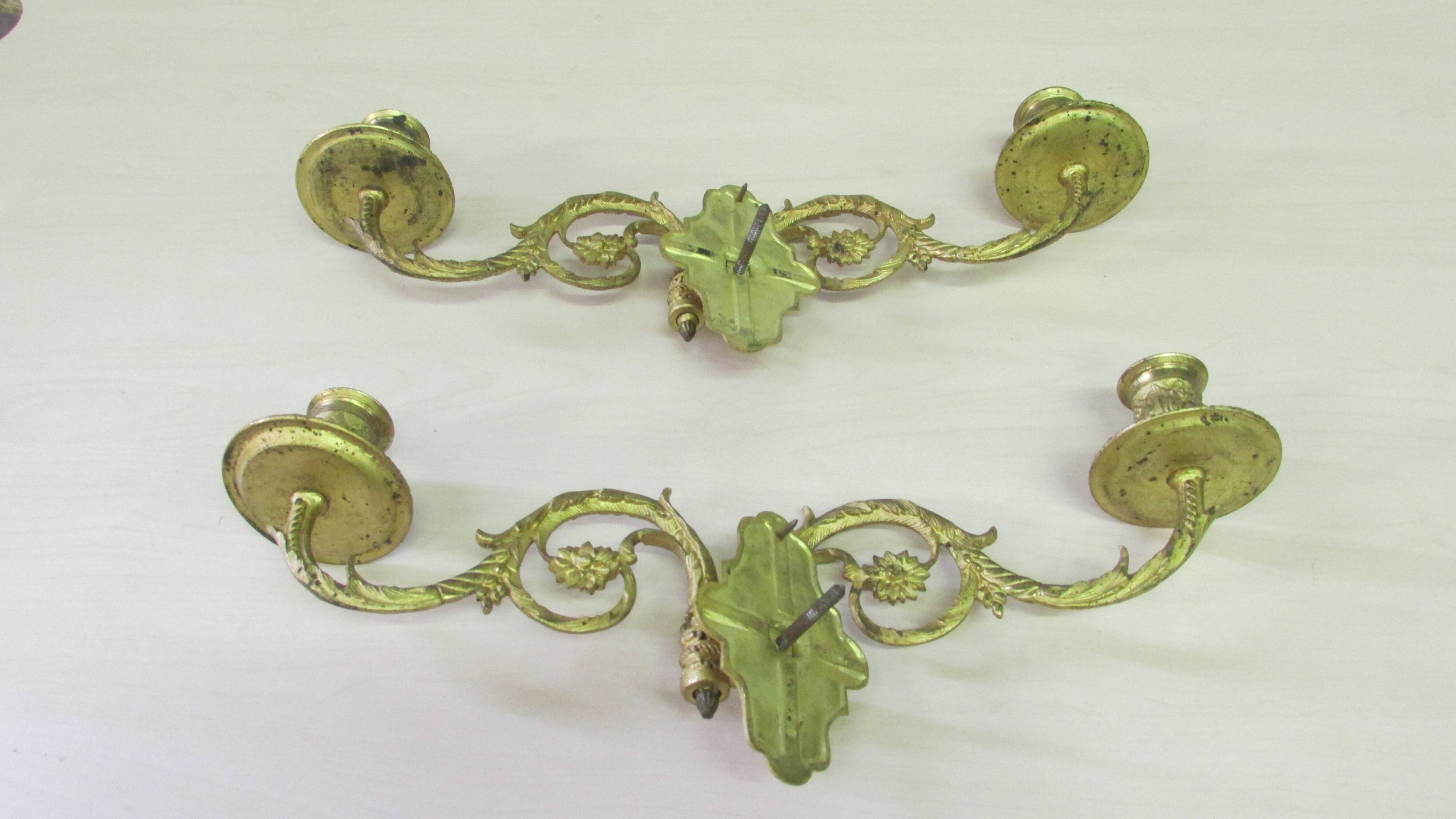 Pair of piano candle holders