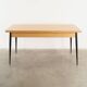 Oak folding table, Italian design, 1980s, manufacture: Italy