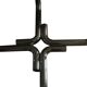 Tubular steel and glass coffee table, 1960s