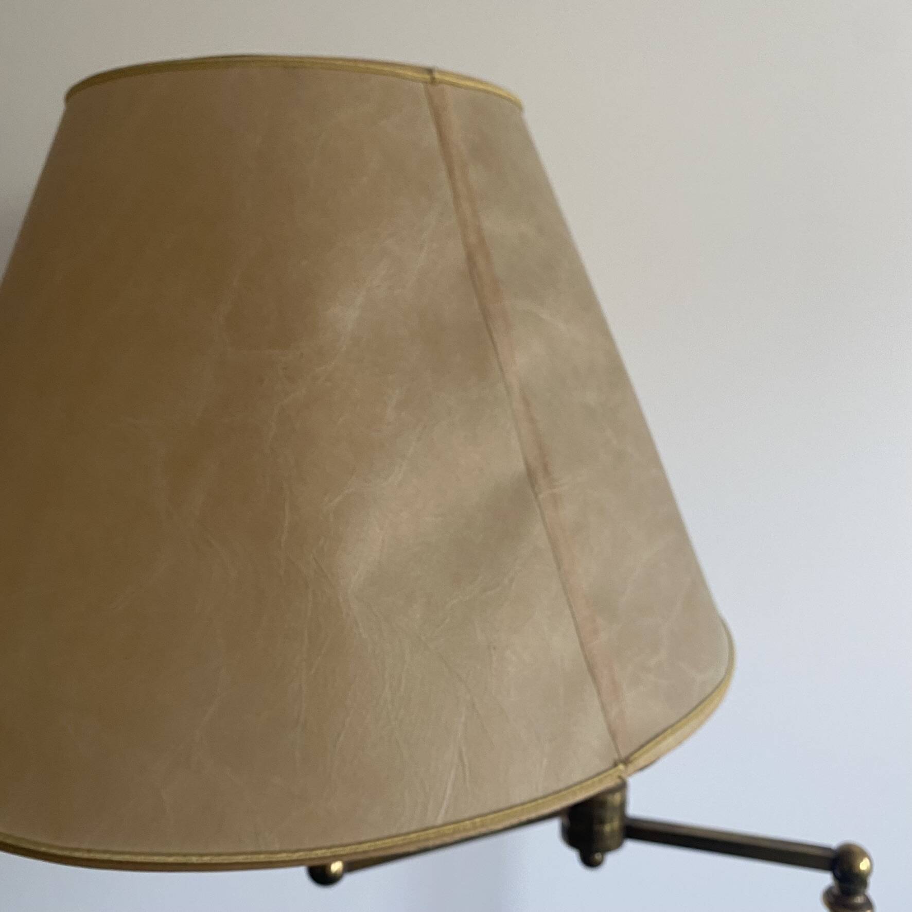 Reading lamp, floor lamp, adjustable arm lamp.