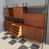 Free standing wall unit teak 1960s
